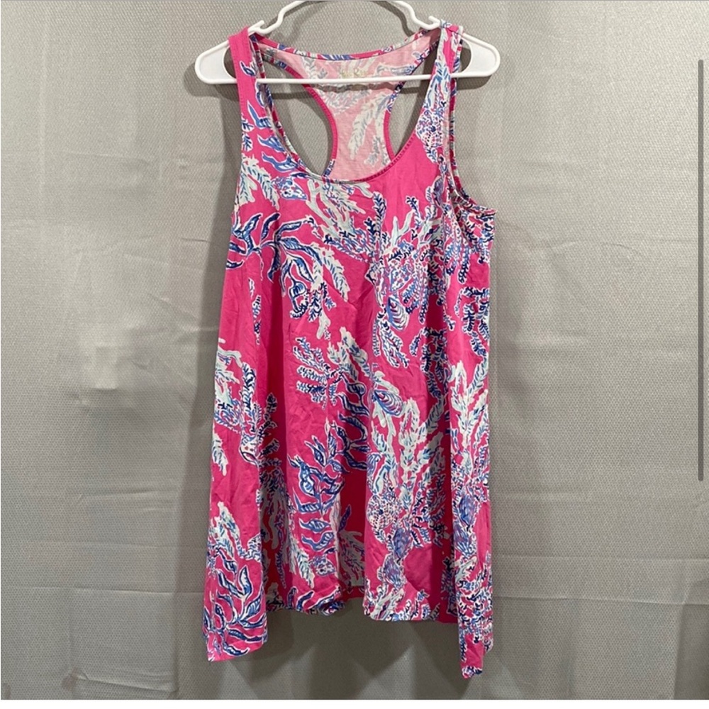 Lilly Pulitzer Monterey tank dress in pink samba
